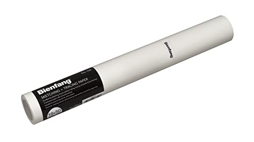 Bienfang Skizzier- und Transparentpapierrolle, weiß, 45,7 cm x 45,7 m – zum Zeichnen, Nachzeichnen, Skizzieren, Schnittmuster Bienfang Skizzier- und Transparentpapierrolle, weiß, 45,7 cm x 45,7 m – zum Zeichnen, Nachzeichnen, Skizzieren, Schnittmuster von Bienfang