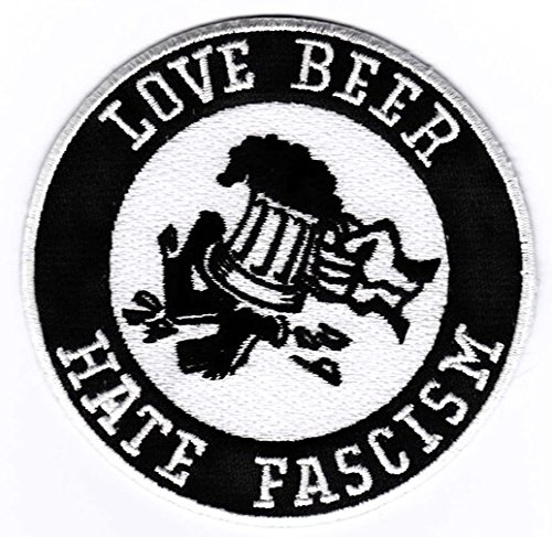 Bier Aufnäher/Bügelbild/Iron on Patch Love Beer - Hate Fascism Bier Aufnäher/Bügelbild/Iron on Patch Love Beer - Hate Fascism von Bienpatch