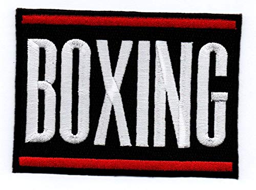 Boxing - Aufnäher Bügelbild Sportabzeichen Stickbild Iron on Patch von Bienpatch