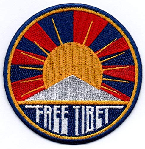 Free Tibet Aufnäher/Bügelbild/Abzeichen/Iron on Patch/Sew von Bienpatch