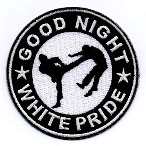 Good Night White Pride Aufnäher/Bügelbild/Stickbild/Abzeichen/Iron on Patch von Bienpatch
