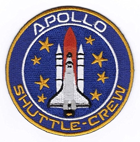 Space Shuttle Aufnäher/Bügelbild/Iron on Patch. "Apollo Shuttle Crew" von Bienpatch