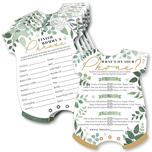 Big Dot of Happiness Boho Botanical Baby – 2-in-1 Greenery Babyparty Karten – Activity Duo Spiele – 20 Stück Big Dot of Happiness Boho Botanical Baby – 2-in-1 Greenery Babyparty Karten – Activity Duo Spiele – 20 Stück von Big Dot of Happiness