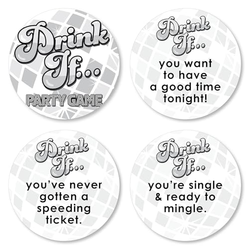 Big Dot of Happiness Drink If Game – Discokugel – Groovy Hippie Partyspiel – 24 Stück Big Dot of Happiness Drink If Game – Discokugel – Groovy Hippie Partyspiel – 24 Stück von Big Dot of Happiness