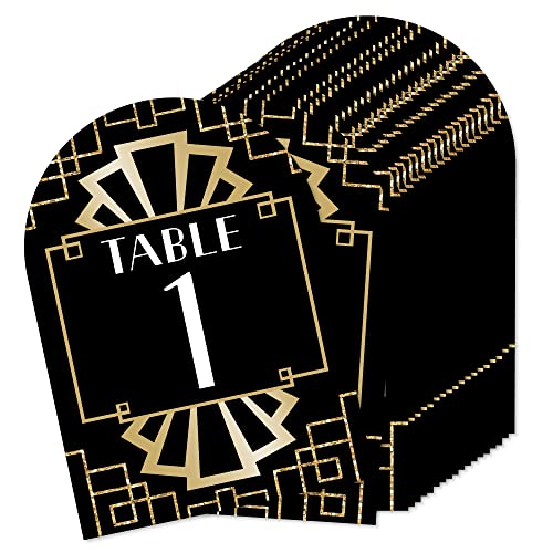 Big Dot of Happiness Roaring 20's - 1920s Art Deco Jazz Party doppelseitige 12,7 x 17,8 cm Karten – Tischnummern – 1-20 Big Dot of Happiness Roaring 20's - 1920s Art Deco Jazz Party doppelseitige 12,7 x 17,8 cm Karten – Tischnummern – 1-20 von Big Dot of Happiness