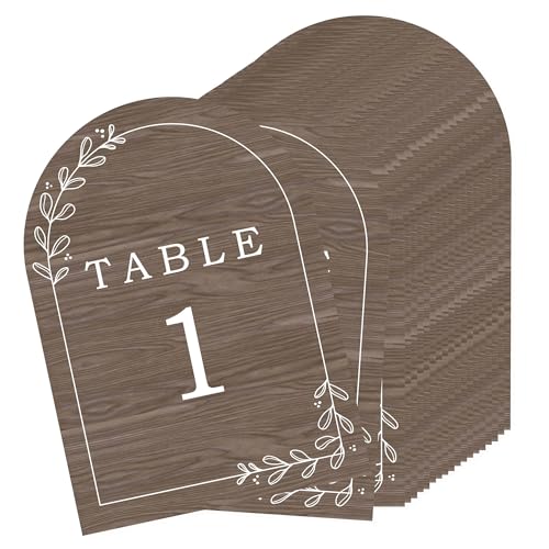 Big Dot of Happiness Rustikale Hochzeitstischnummern, Verlobungs- und Jahrestagsparty-Dekoration, Landhochzeit, Holz-Mittelstücke, doppelseitig, 12,7 x 17,8 cm, Tischnummern – 1-20 Big Dot of Happiness Rustikale Hochzeitstischnummern, Verlobungs- und Jahrestagsparty-Dekoration, Landhochzeit, Holz-Mittelstücke, doppelseitig, 12,7 x 17,8 cm, Tischnummern – 1-20 von Big Dot of Happiness