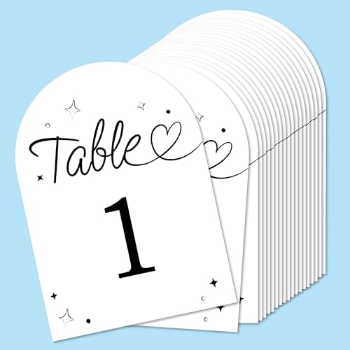Big Dot of Happiness Tischnummern für Hochzeitsherzen, Verlobungs- und Jahrestagsparty-Dekoration, Hochzeits-Mittelstücke, doppelseitige 12,7 x 17,8 cm Karten, Tischnummern – 1-20 Big Dot of Happiness Tischnummern für Hochzeitsherzen, Verlobungs- und Jahrestagsparty-Dekoration, Hochzeits-Mittelstücke, doppelseitige 12,7 x 17,8 cm Karten, Tischnummern – 1-20 von Big Dot of Happiness