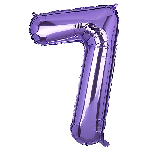 100 CM Groß Lila Zahl 7 Folienballon Luftballon Folien Mylar Riese MäDchen Helium Luftballons Geburtstag Party Deko Lieferungen Baby 100 CM Groß Lila Zahl 7 Folienballon Luftballon Folien Mylar Riese MäDchen Helium Luftballons Geburtstag Party Deko Lieferungen Baby von Big Eye Owl