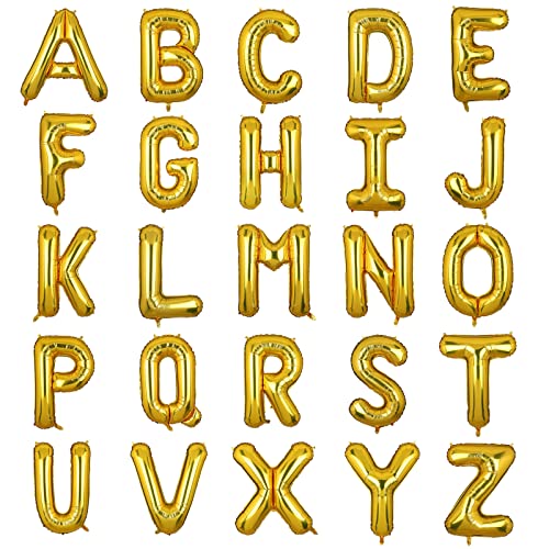 XXL Groß Buchstaben F Ballon Gold Helium Luftballons Riesen Mylar Alphabet Folienballon Jubiläum Babyparty Hochzeit Geburtstag Party Dekoration 100CM(Gold F) von Big Eye Owl