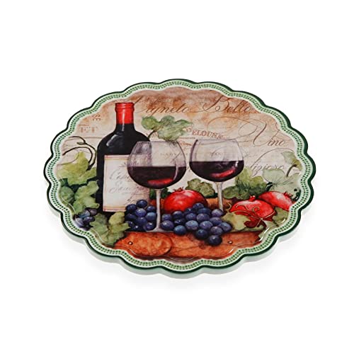Round Wine Cork Ceramic Tablecloth (20 x 20 cm) von BigBuy Home