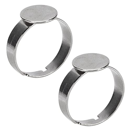 BigKing 20 Stück Edelstahl Cabochon Ringrohlinge – DIY Schmuck Set für kreative Schmuckherstellung, 12mm Ringbasen, perfekt für Perlen, Knöpfe und mehr BigKing 20 Stück Edelstahl Cabochon Ringrohlinge – DIY Schmuck Set für kreative Schmuckherstellung, 12mm Ringbasen, perfekt für Perlen, Knöpfe und mehr von BigKing
