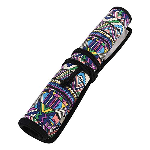 BigKing Pen Roll Up Bag, 20 Löcher Handgefertigte Leinwand Pinselhalter Farbe Stiftetui Schreibwaren Stift Aufbewahrungstasche BigKing Pen Roll Up Bag, 20 Löcher Handgefertigte Leinwand Pinselhalter Farbe Stiftetui Schreibwaren Stift Aufbewahrungstasche von BigKing