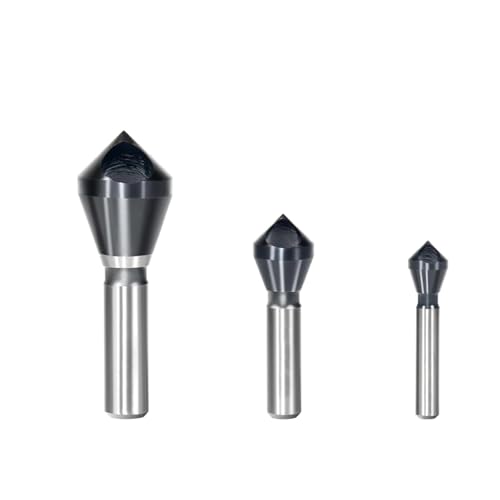 BigKing Set mit 3 konischen Kegelsenkern, mit geneigtem Kobaltlochabstand, Bohrer M35 HSS mit Titanbeschichtung für Holz, Metall, Kunststoff von BigKing