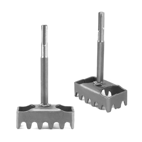 BigKing Square Slot Cutter, quadratischer Lochschneider aus 45 Stahl, Typ 86 Square Hole Punch, 15 × 8,6 × 4,5 cm, kompatibel mit SDS Plus Standard Bohrer (runder Griff) von BigKing