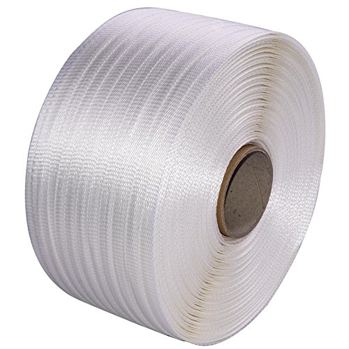BigLe Umreifungsband 1 x 400 m 19 mm Textilband gewebt HD, Umreifungsband, Kraftband für Holzbündelgerät von BigLe