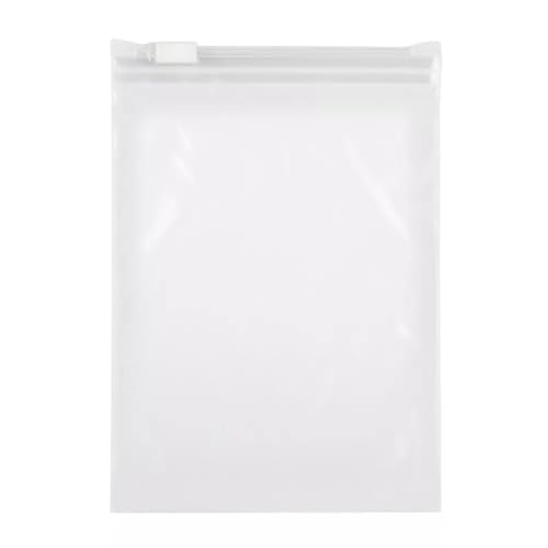 Gleitverschlussbeutel Ziehverschlussbeutel 60 my - 75 my lebensmittelecht transparent wiederverschließbar reißfest zip Beutel Flugzeugbeutel (160 x 220 mm - 60 my - 25 Beutel) von BigLe