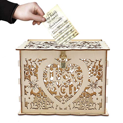 Kartenbox, Hochzeitskartenbox mit Schlüsseln DIY Geld Geschenkbox für Geburtstagsfeier Kartenbox, Hochzeitskartenbox mit Schlüsseln DIY Geld Geschenkbox für Geburtstagsfeier von BigKing