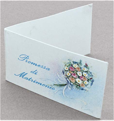 100 Stück Zettel Karte Bonboniere Versprechen über Hochzeit von Bigliettini Bomboniera