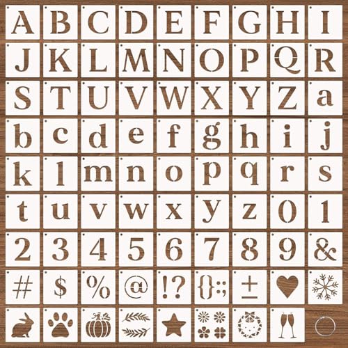 Okaywork 80 Stück Buchstaben Schablone groß Set, 7.6 cm Wiederverwendbare schablonen Buchstaben Zahlen Zeichen Schablonen textilgestaltung Alphabetschablone für Holzschilder Malerei DIY und Handwerk Okaywork 80 Stück Buchstaben Schablone groß Set, 7.6 cm Wiederverwendbare schablonen Buchstaben Zahlen Zeichen Schablonen textilgestaltung Alphabetschablone für Holzschilder Malerei DIY und Handwerk von Biglumin
