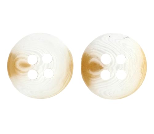 10 Stück 11,5 mm Harz-Knöpfe für Hemden (Farbe 6, 11,5 mm) von Bihahyj