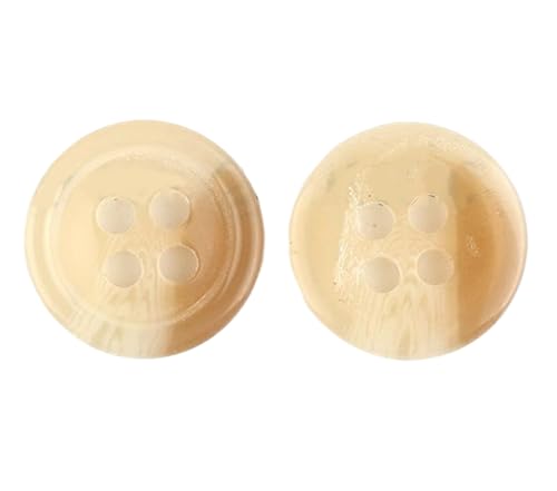10 Stück 11,5 mm Harz-Knöpfe für Hemden (Farbe 9, 11,5 mm) von Bihahyj