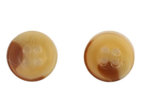 10 Stück 11,5 mm Kunstharz-Knöpfe (Farbe 10, 11,5 mm) von Bihahyj