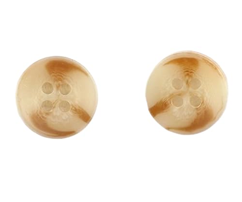 10 Stück 11,5 mm Kunstharz-Knöpfe (Farbe 15, 11,5 mm) von Bihahyj