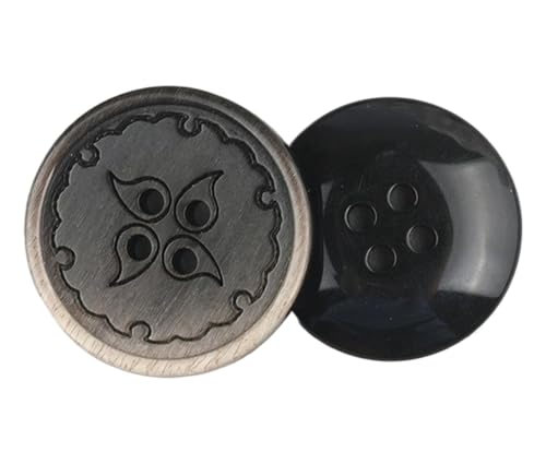 10 Stück Knöpfe aus Kunstharz (Farbe 10, 28 mm) von Bihahyj