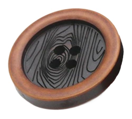 10 bunte Knöpfe aus Kunstharz für Mantel und Anzug (Kaffee, 15 mm) von Bihahyj