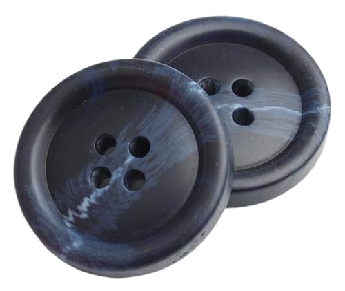 10 runde Knöpfe aus Kunstharz mit vier Löchern (Farbe 5, 18 mm) von Bihahyj