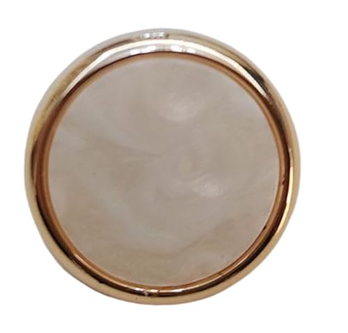 Bunte Harzknöpfe mit goldenen Kanten für Bekleidung (Farbe 1, 18L-11,5 mm) von Bihahyj