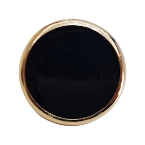 Bunte Harzknöpfe mit goldenen Kanten für Bekleidung (Farbe 2, 20L-12,5 mm) von Bihahyj