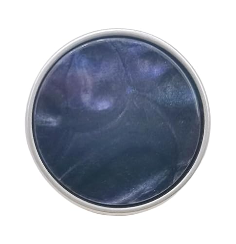 Elegante Harzknöpfe mit mattiertem Goldrand (Farbe 5, 40 L-25 mm) von Bihahyj