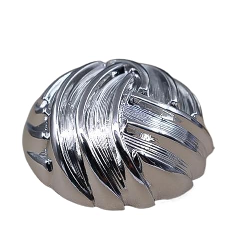 Eleganter Damenmantel mit Metallknöpfen und Pilzverzierungen (Farbe 3, 15 mm) von Bihahyj