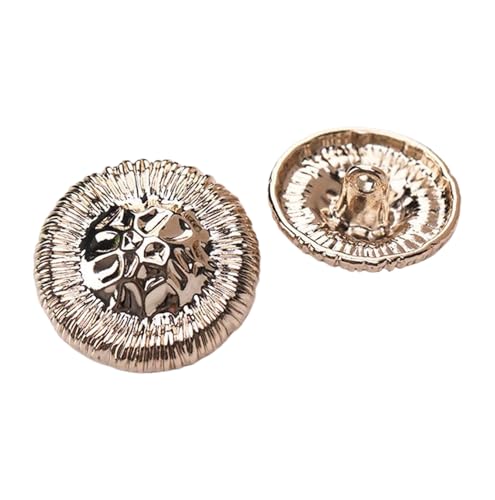 Eleganter Metallknopf für Damenmäntel und Hemden (Farbe 1, 32L-20,0 mm) von Bihahyj