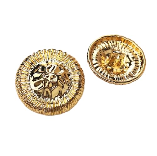 Eleganter Metallknopf für Damenmäntel und Hemden (Farbe 3, 32L-20,0 mm) von Bihahyj