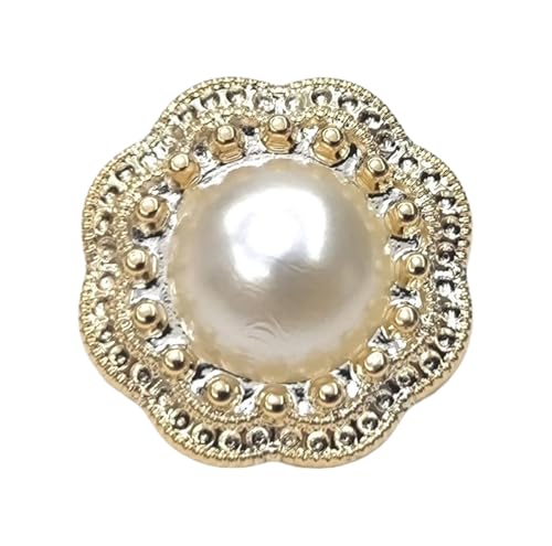 Goldfarbene Kunststoffknöpfe für Mäntel und Pullover (Gold, 28L-17,5 mm) von Bihahyj
