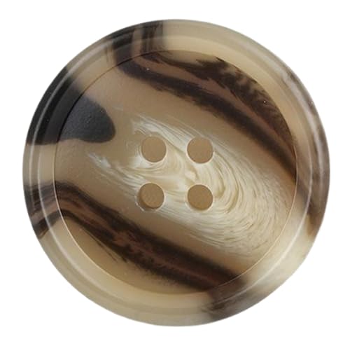 Harzknöpfe für Hemden und Jacken, 15 - 30 mm (Farbe 1, 28 mm), 10 Stück von Bihahyj