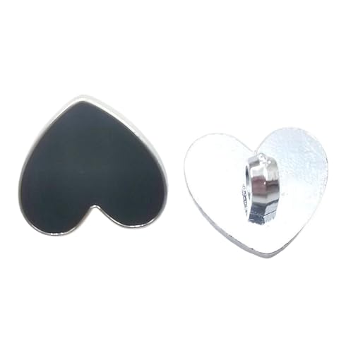 Herzförmige Kunststoffknöpfe für Bekleidung (Farbe 3, 34L-21,0 mm) von Bihahyj