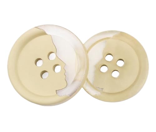 Knöpfe aus Kunstharz, 18 mm, 23 mm, 25 mm, 28 mm (Khaki, 25 mm), 10 Stück von Bihahyj
