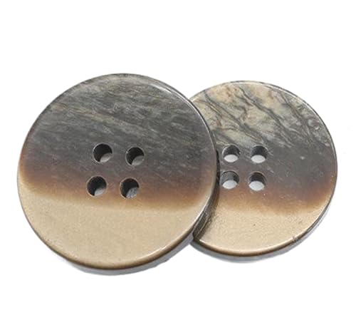 Knöpfe aus Kunstharz, kontrastfarben, 23 mm, Kaffee, 10 Stück Knöpfe aus Kunstharz, kontrastfarben, 23 mm, Kaffee, 10 Stück von Bihahyj