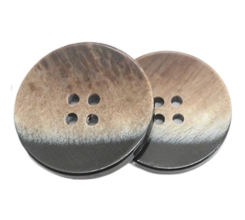 Knöpfe aus Kunstharz für Mäntel und Strickwaren, Schwarz, 28 mm, 10 Stück Knöpfe aus Kunstharz für Mäntel und Strickwaren, Schwarz, 28 mm, 10 Stück von Bihahyj
