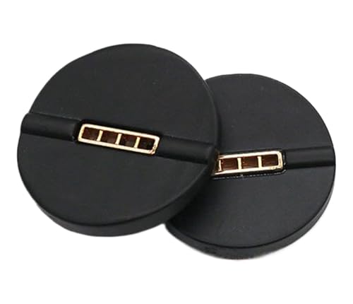 Knöpfe aus Kunstharz mit vier Löchern, Schwarz, 10 Stück (Farbe 3, 23 mm) von Bihahyj
