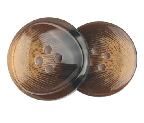 Knöpfe aus Kunstharz mit vier Löchern für verschiedene Kleidung, 15 mm - 30 mm (Farbe 10, 18 mm), 10 Stück von Bihahyj