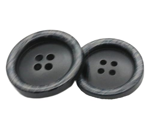 Knöpfe für Mantel und Anzug, bunt, Kunstharz, Grau, 15 mm, 10 Stück Knöpfe für Mantel und Anzug, bunt, Kunstharz, Grau, 15 mm, 10 Stück von Bihahyj