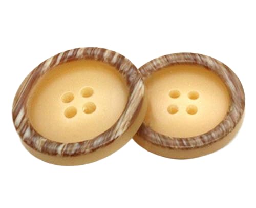 Knöpfe für Mantel und Anzug, bunt, Kunstharz, Khaki, 20 mm, 10 Stück Knöpfe für Mantel und Anzug, bunt, Kunstharz, Khaki, 20 mm, 10 Stück von Bihahyj