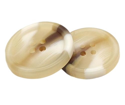Knöpfe mit Blumenmuster, Kunstharz, für Mäntel und Jacken, Beige, 20 mm, 10 Stück Knöpfe mit Blumenmuster, Kunstharz, für Mäntel und Jacken, Beige, 20 mm, 10 Stück von Bihahyj