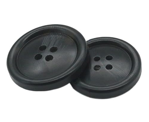 Knöpfe mit Blumenmuster, Kunstharz, für Mäntel und Jacken, Schwarz, 34 mm, 10 Stück Knöpfe mit Blumenmuster, Kunstharz, für Mäntel und Jacken, Schwarz, 34 mm, 10 Stück von Bihahyj