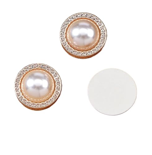 Kunststoffperlen mit flacher Rückseite für Mode und Accessoires (Farbe 2, 34L-21,5 mm) von Bihahyj