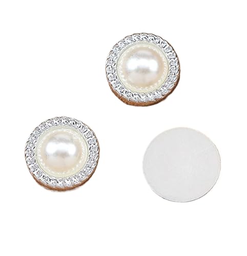 Kunststoffperlen mit flacher Rückseite für Mode und Accessoires (Farbe 3, 34L-21,5 mm) von Bihahyj